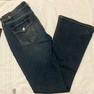 True Religion Dark Indigo Boot Cut Jeans